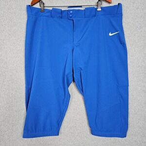 Nike Vapor Prime Womens Sz XXL Blue Softball Pants 3/4 CD8185-493 New